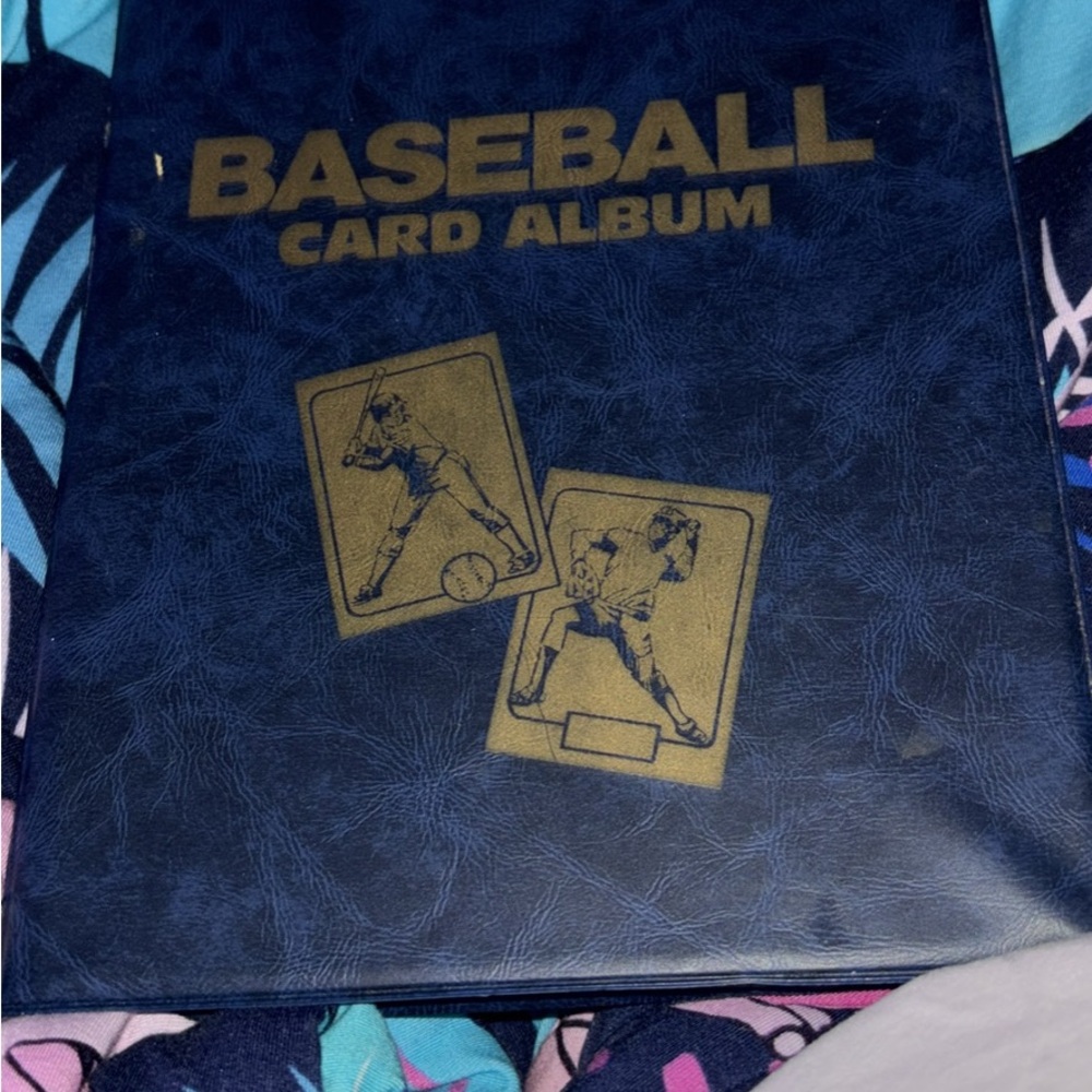 Blue Baseball Card Album
